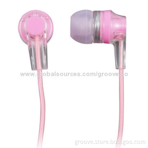 Silicone earphones, transparent design, high quality sound